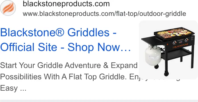 Blackstone Products ad
