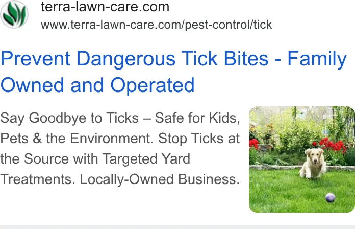 Terra Lawn Care Specialists ad