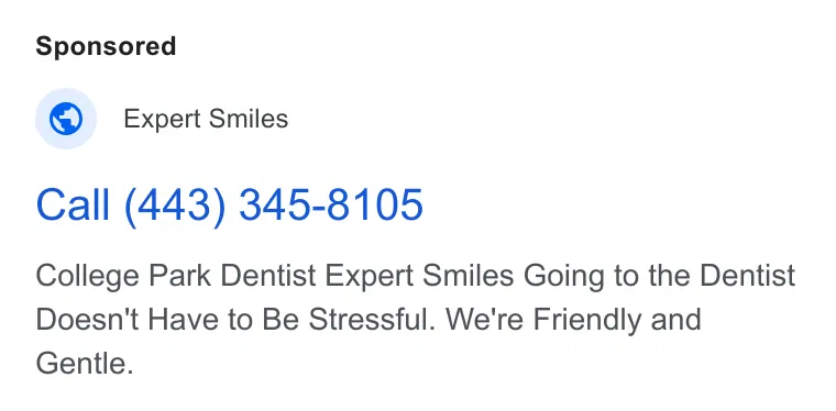 Expert Smiles ad