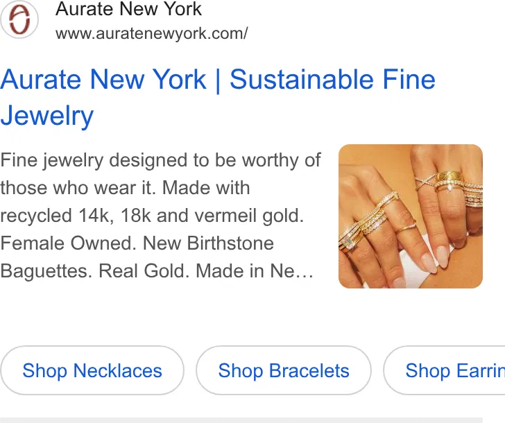 Aurate New York ad