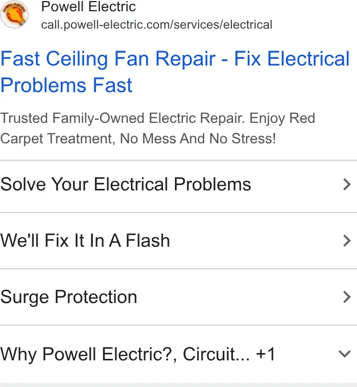 Powell Electric ad