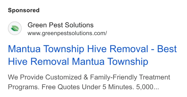 Green Pest Solutions ad