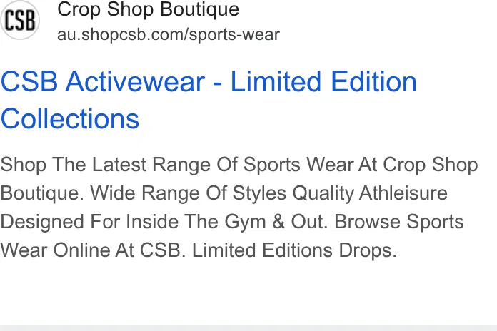 CSB ad