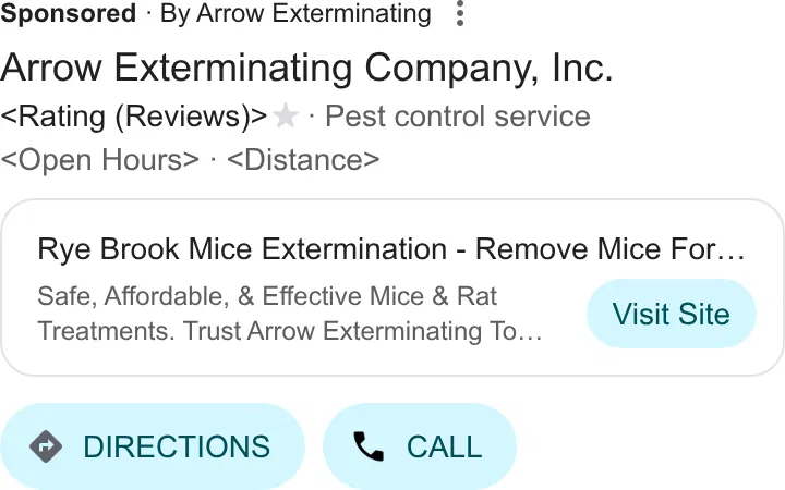 Arrow Exterminating Company, Inc. ad