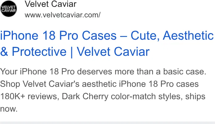 VelvetCaviar.com ad