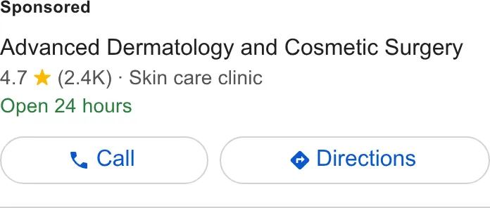Cara Mia Dermatology ad