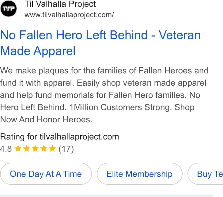Til Valhalla Project ad