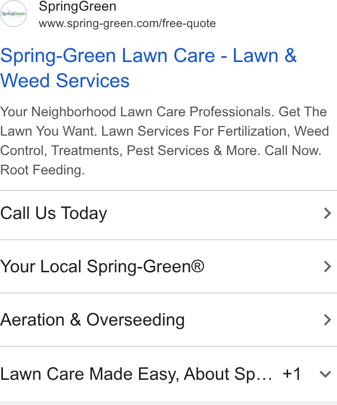 Spring Green ad