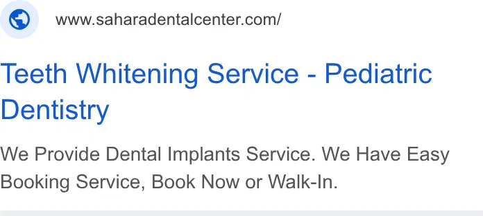 Sahara Dental ad