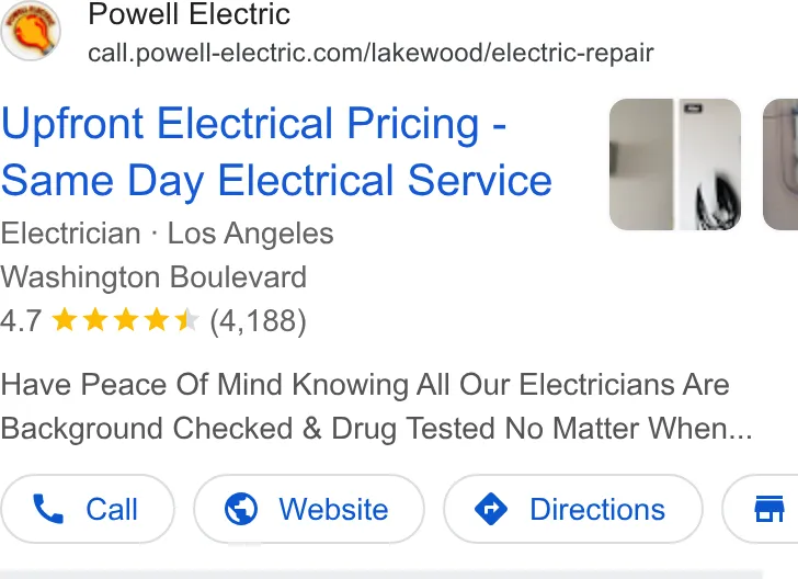 Powell Electric ad