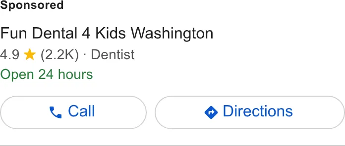 Fun Dental 4 Kids Manchester ad