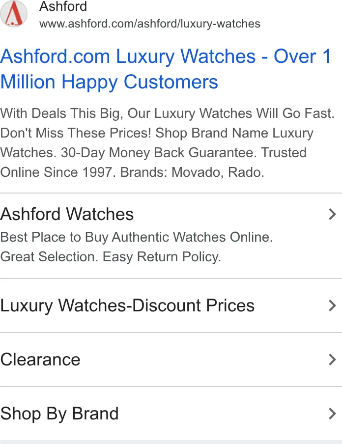 Ashford.com ad