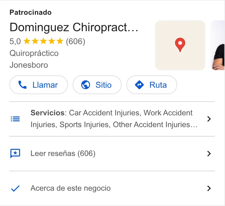 Dominguez Chiropractic Lawrenceville | Car Accident, Work Injury and General Chiropractor ad