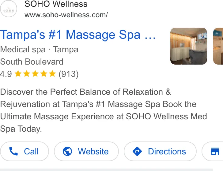 SOHO Wellness & Med Spa | Tampa ad