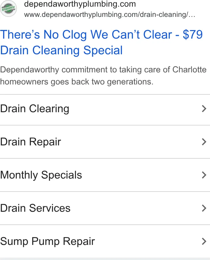 Benjamin Franklin Plumbing of Charlotte ad