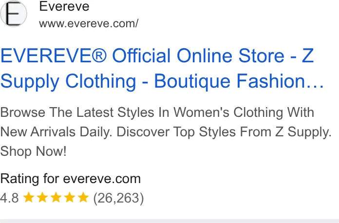 EVEREVE ad