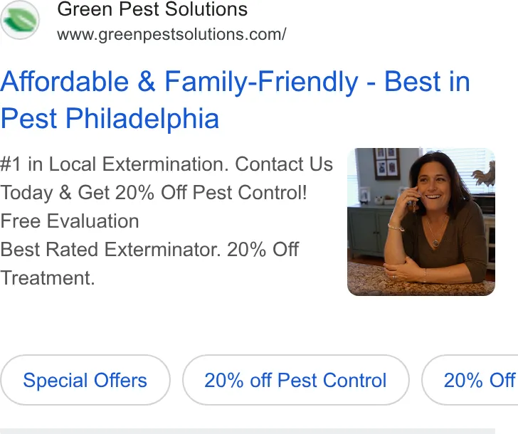 Green Pest Solutions ad