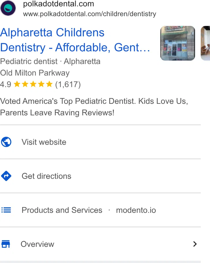 Polkadot Pediatric Dentistry ad