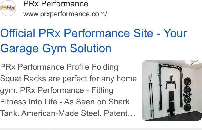 PRx Performance ad