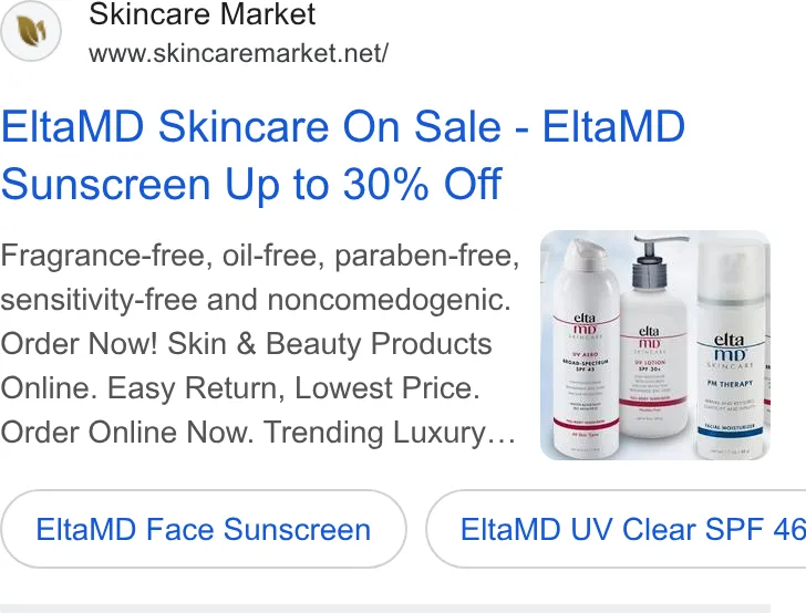 Skincare Market Inc ad