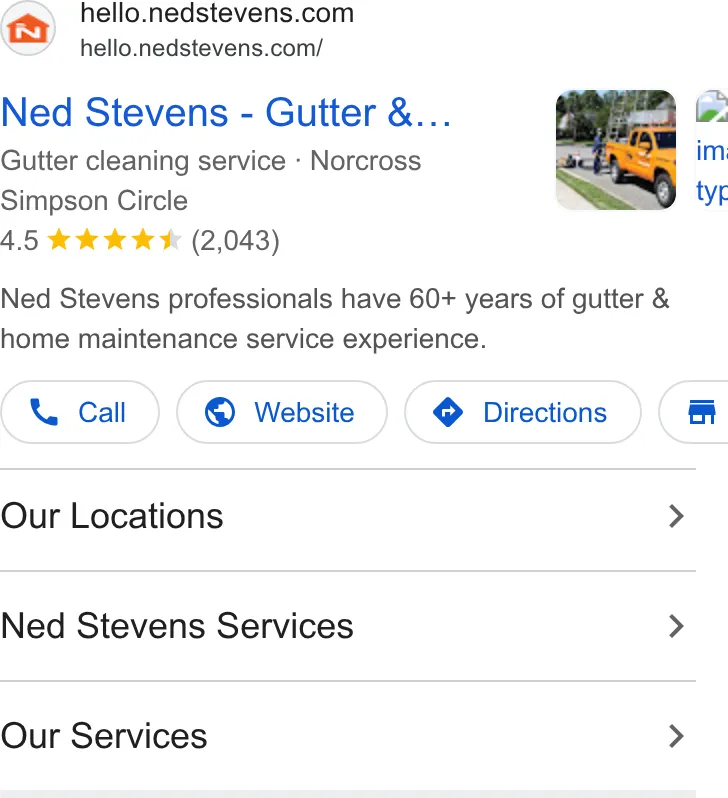 Ned’s Pest Control and Lawn Treatment ad