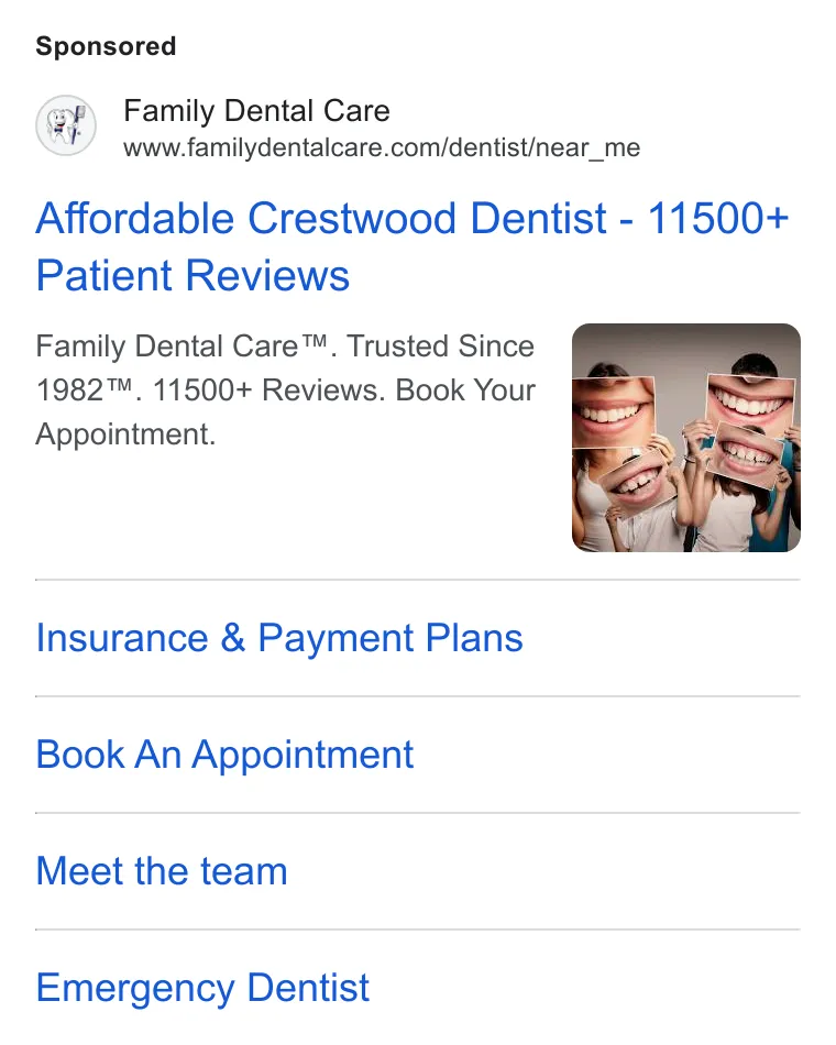 Family Dental Care - Evergreen Park, IL 60805 ad