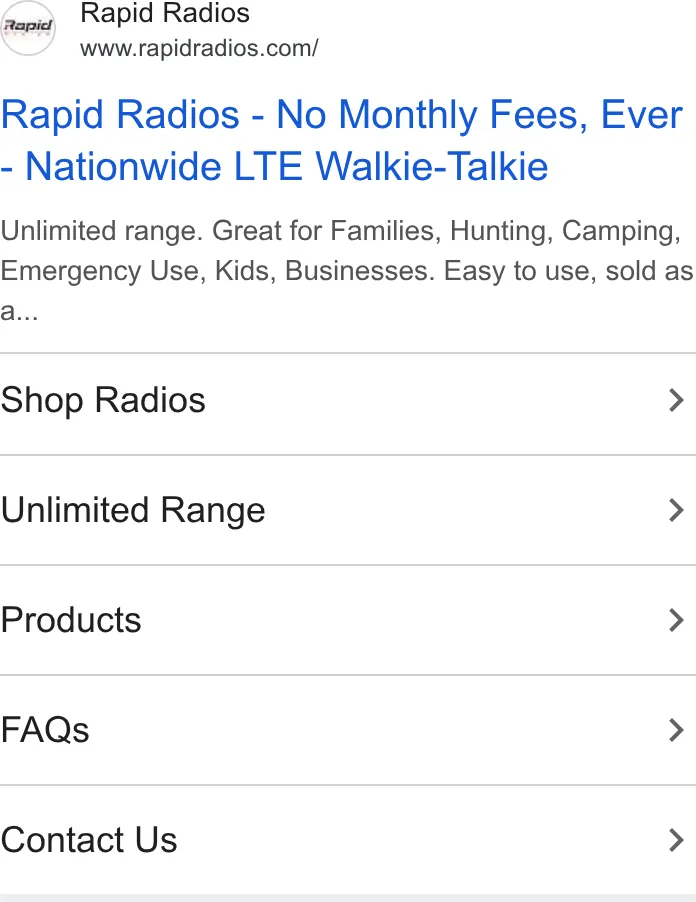 Rapid Radios ad
