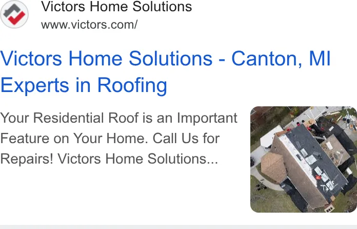 Victors Home Solutions ad