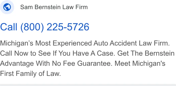 The Sam Bernstein Law Firm ad