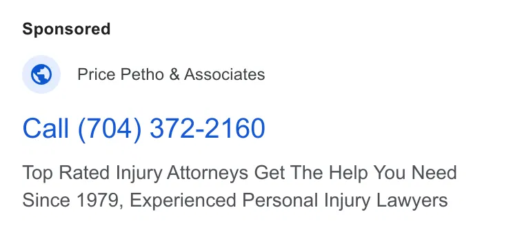 Price Petho & Associates ad
