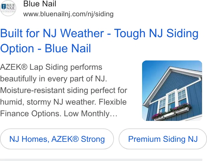 Blue Nail Exteriors ad