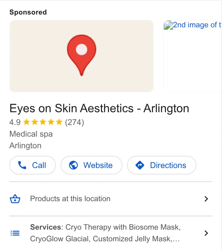 Eyes on Skin Aesthetics ad