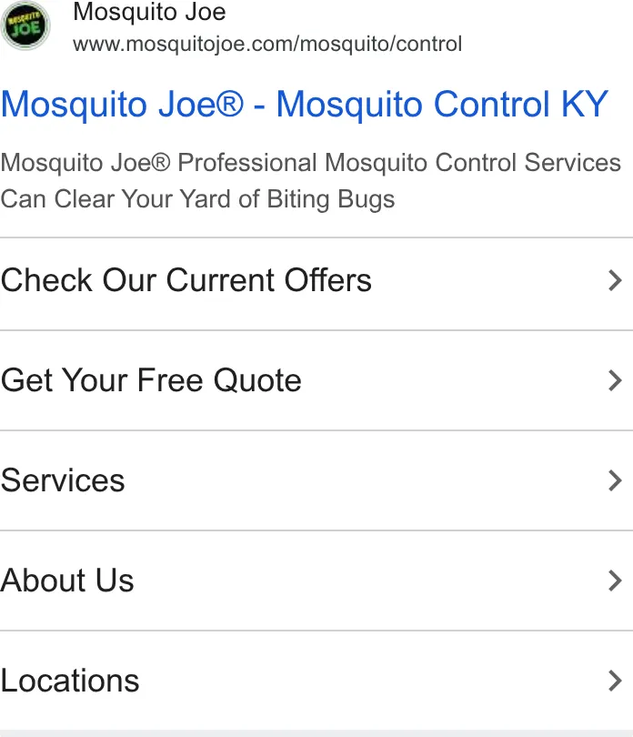 Mosquito Joe of Miami ad