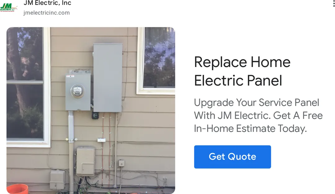 JM Electric Inc. ad