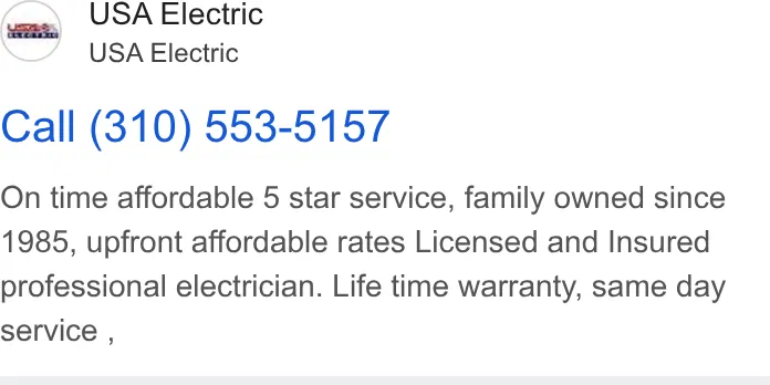 USA Electric West Hollywood ad