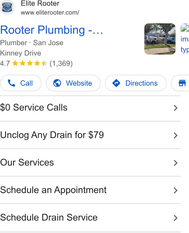 Elite Rooter Plumbers ad