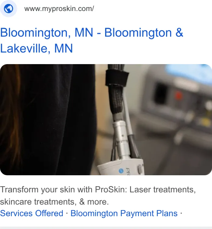 ProSkin Esthetics & Laser - Bloomington ad