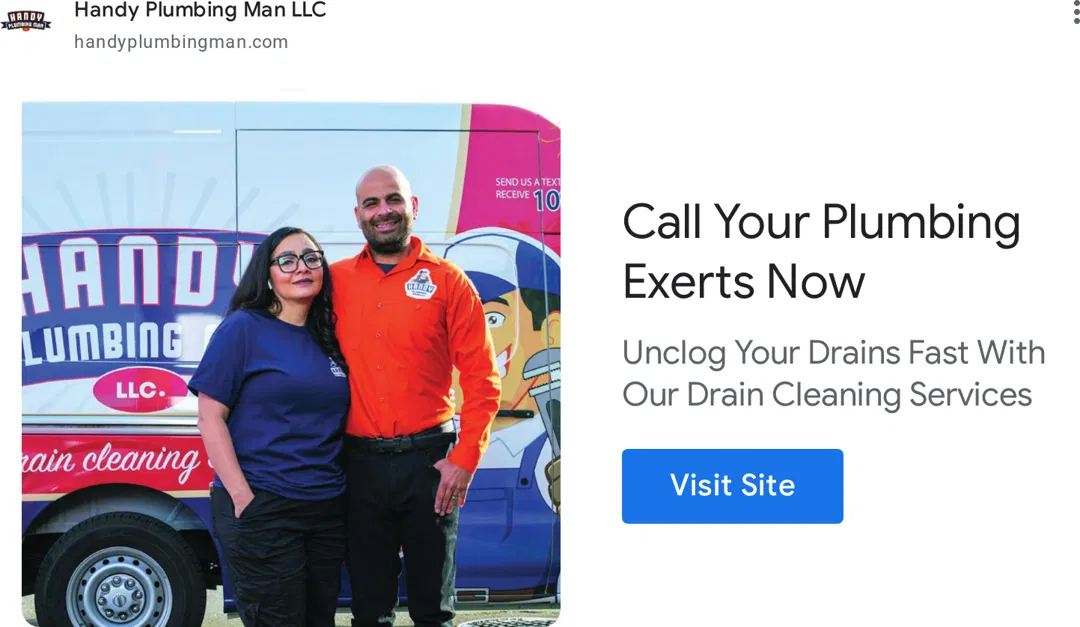 Handy Plumbing Man, LLC ad