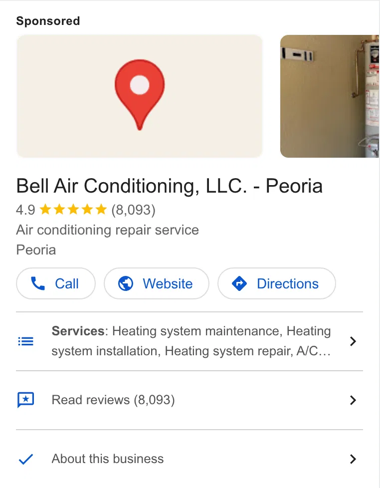 Bell Air Conditioning, LLC. ad