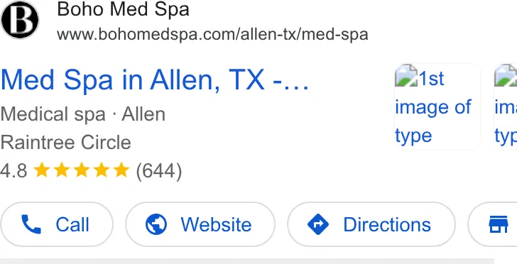 Boho Med Spa ad