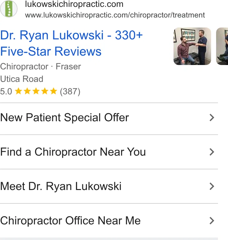 Lukowski Family Chiropractic ad
