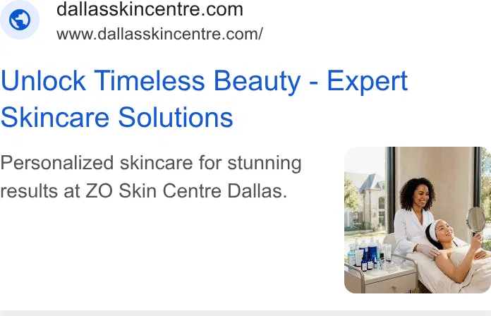 ZO Skin Centre ad