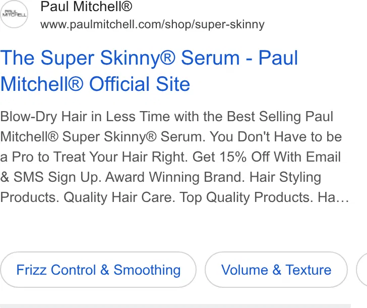 John Paul Mitchell Systems ad