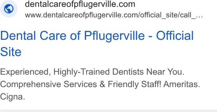 Dental Care of Pflugerville ad