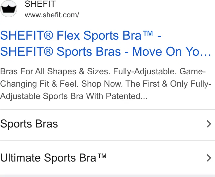 SHEFIT ad