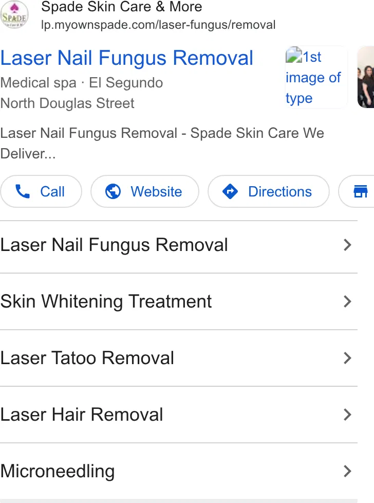 Spade Skin Care & More Inc. ad
