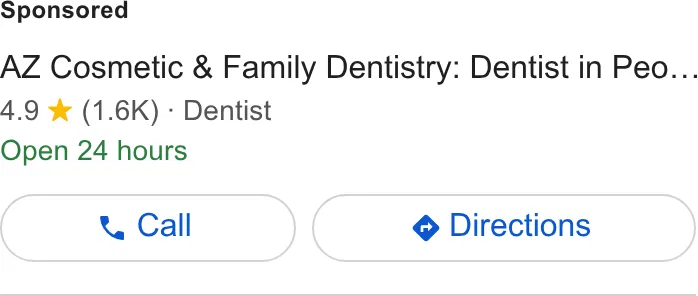 AZ Cosmetic & Family Dentistry: Dentist in Peoria ad