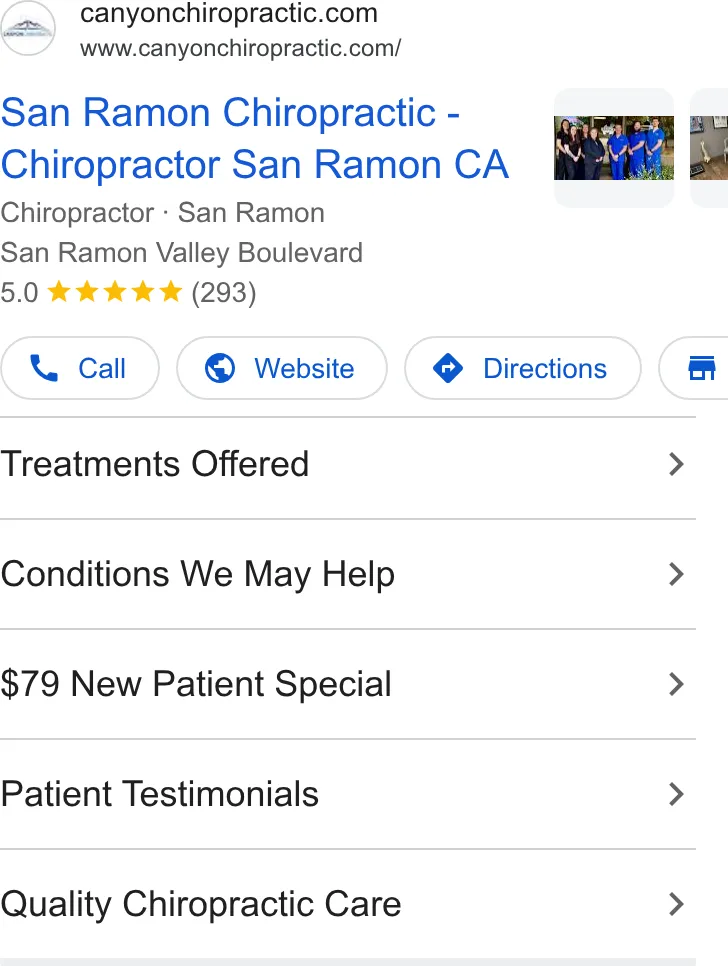 Canyon Chiropractic ad