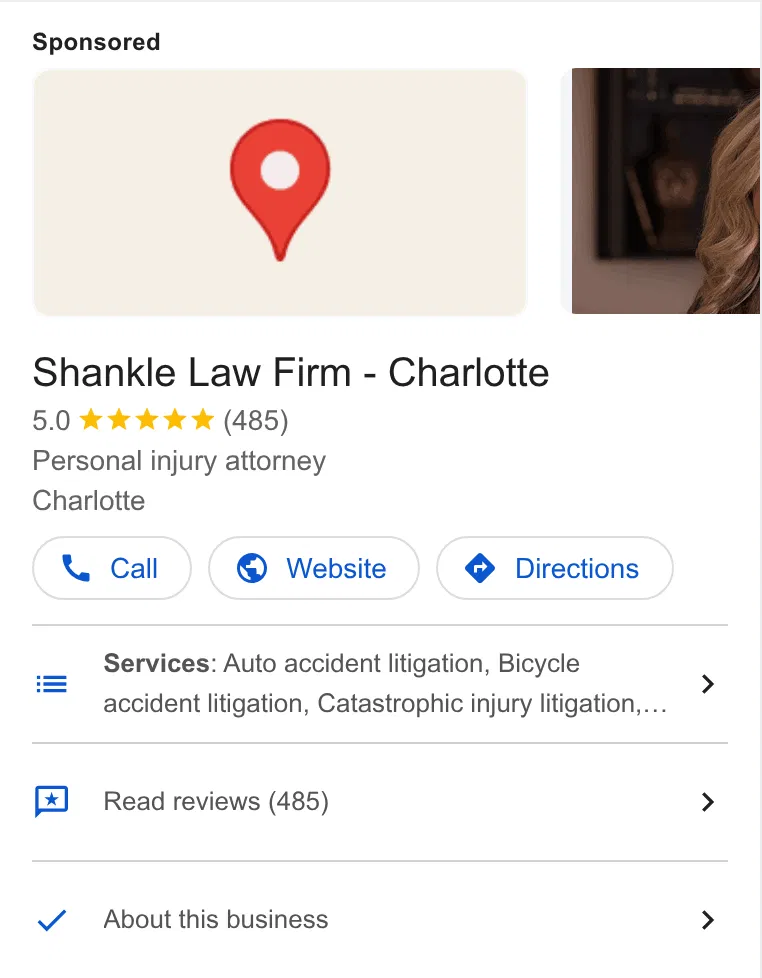 Shankle Law Firm ad