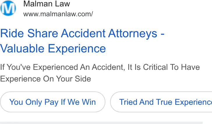 Malman Law ad